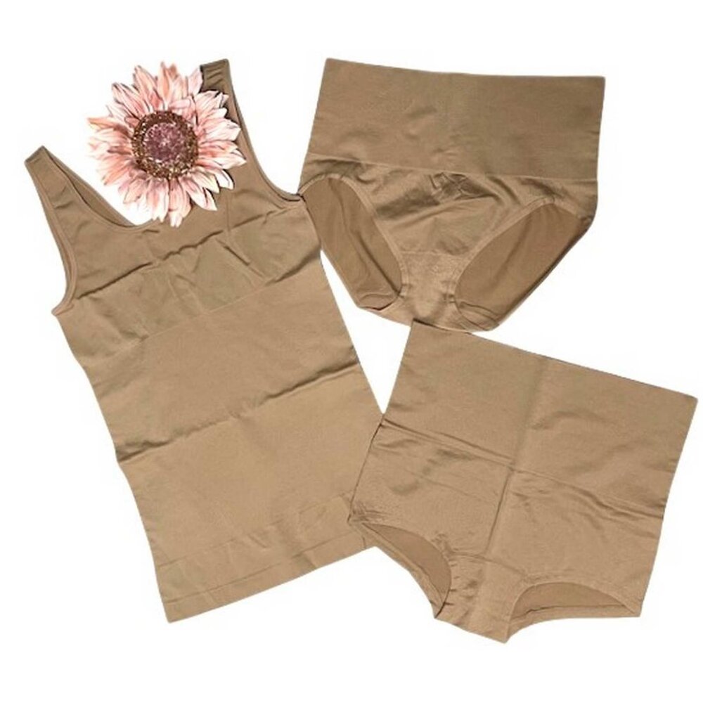 Yummie Tank, Girl Shorts and Panty 3 Piece Set M/L